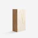 Table basse design contemporain effet marbre 90x50x28cm Mahner Offre