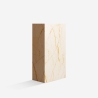 Table basse design contemporain effet marbre 90x50x28cm Mahner Offre