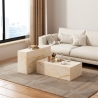 Table basse design contemporain effet marbre 90x50x28cm Mahner Réductions