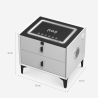 Table de chevet connectée charge sans fil USB Bluetooth 2 tiroirs Luk Catalogue