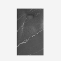 Receveur de douche extra-plat 120x80cm en résine effet marbre Stone MM Offre