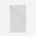 Receveur de douche rectangulaire 120x90cm effet marbre Stone MM Offre