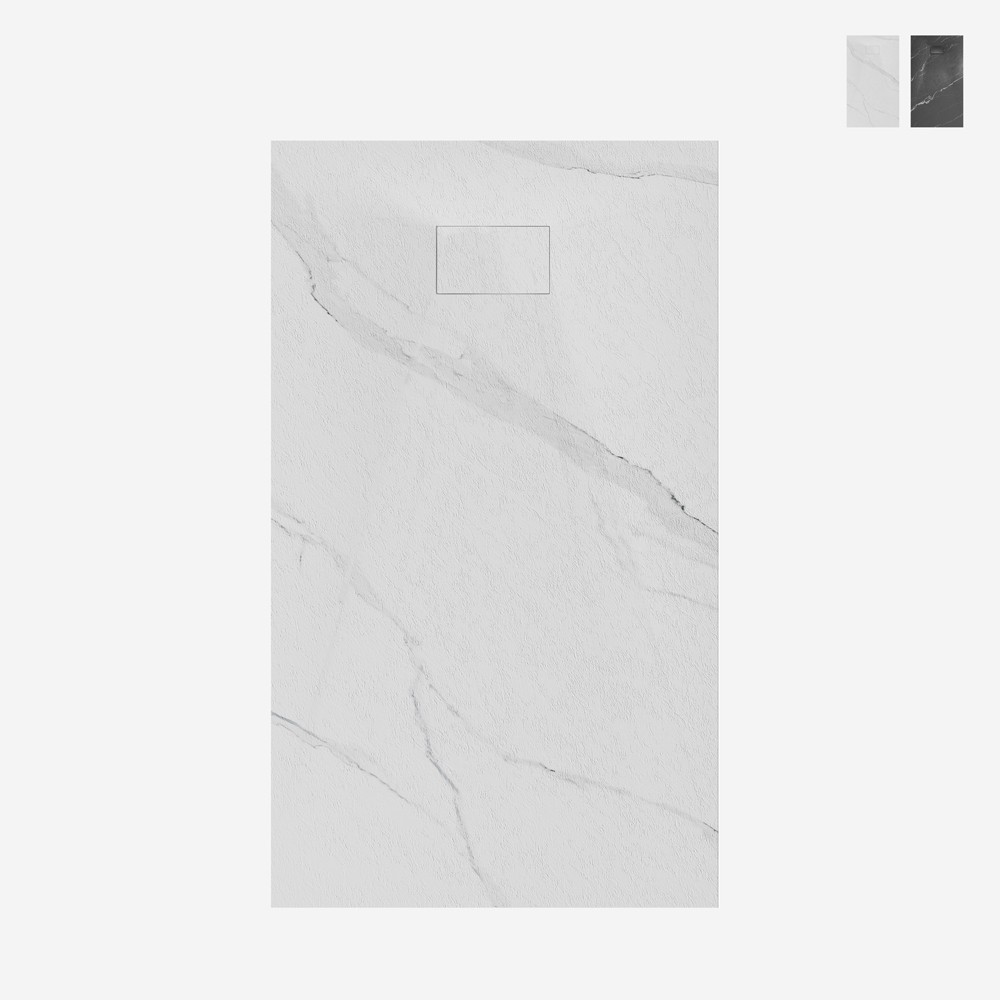 Receveur de douche rectangulaire 120x90cm effet marbre Stone MM Promotion Receveur de douche rectangulaire 120x90cm effet marbre Stone MM Promotion