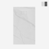 Receveur de douche rectangulaire 120x90cm effet marbre Stone MM Promotion