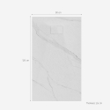 Receveur de douche rectangulaire 120x90cm effet marbre Stone MM Catalogue