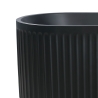 Baignoire autoportante noire mate 170x80cm nervurée Kimolos Dark Réductions