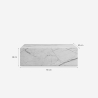 Table basse design contemporain effet marbre 90x50x28cm Mahner Choix