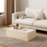 Table basse design contemporain effet marbre 90x50x28cm Mahner Remises
