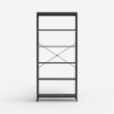 Etagère murale style minimaliste industriel métal noir Murat Vente