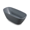 Baignoire moderne autoportante 170x78cm ovale gris mat Idra Moon Vente