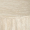 Table de salon ronde 120cm moderne en bois effet pierre Kara Offre