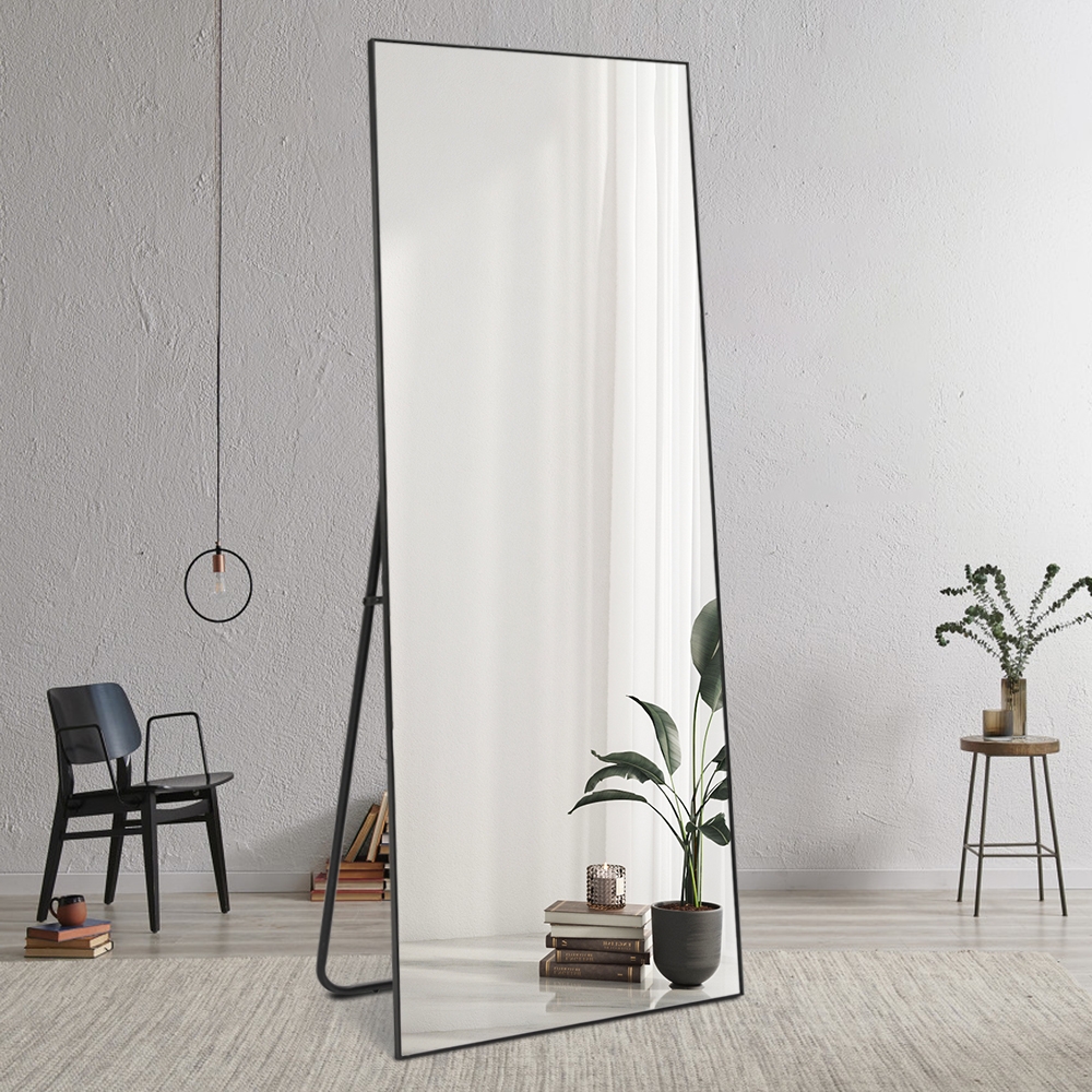 Miroir vertical sur pied ou mural noir moderne Hamstur-B Promotion Miroir vertical sur pied ou mural noir moderne Hamstur-B Promotion