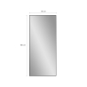 Miroir vertical sur pied ou mural noir moderne Hamstur-B Réductions
