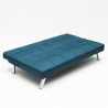 Canapé Convertible 2 places Clic Clac en tissu design moderne Gemma 