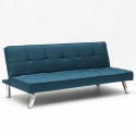 Canapé Convertible 2 places Clic Clac en tissu design moderne Gemma Prix