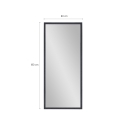 Miroir sur pied mural design moderne 180x80cm gris Heima Catalogue