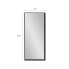 Miroir sur pied mural design moderne 180x80cm gris Heima Catalogue