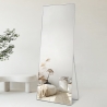 Miroir sur pied ou mural argent salon et chambre à coucher Hamstur-S Offre