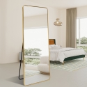 Miroir sur pied ou mural doré 180 cm vertical de design Arsen-G Offre