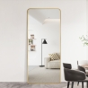 Miroir sur pied ou mural doré 180 cm vertical de design Arsen-G Remises