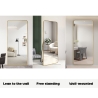 Miroir sur pied ou mural doré 180 cm vertical de design Arsen-G Réductions