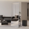 Miroir mural en argent 180x80cm avec support au sol Arsen-S Offre