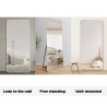 Miroir mural en argent 180x80cm avec support au sol Arsen-S Réductions