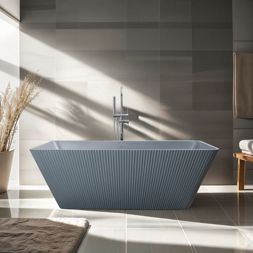 Baignoire autoportante rectangulaire 170x75cm gris mat Arkoi Moon Promotion Baignoire autoportante rectangulaire 170x75cm gris mat Arkoi Moon Promotion