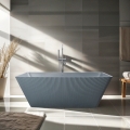 Baignoire autoportante rectangulaire 170x75cm gris mat Arkoi Moon Promotion