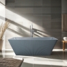 Baignoire autoportante rectangulaire 170x75cm gris mat Arkoi Moon Promotion