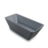 Baignoire autoportante rectangulaire 170x75cm gris mat Arkoi Moon Vente