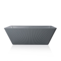 Baignoire autoportante rectangulaire 170x75cm gris mat Arkoi Moon Offre