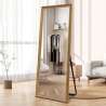 Miroir mural à poser au sol 180x80cm classique doré Vestur-G Offre