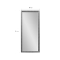 Miroir vertical 180x80cm mural au sol effet bois design Kommi Catalogue