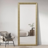 Miroir vertical 180x80cm mural au sol effet bois design Kommi Offre
