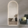 Miroir mural moderne rétroéclairé 170x65cm lumière LED Stjarna Offre