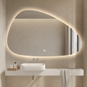Miroir de salle de bain anti-buée au design moderne rétroéclairé Humar Offre