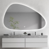 Miroir de salle de bain anti-buée au design moderne rétroéclairé Humar Remises