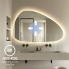 Miroir de salle de bain anti-buée au design moderne rétroéclairé Humar Réductions
