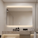 Miroir de salle de bain LED rétroéclairé 90x70cm anti-buée Krona L Offre