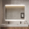 Miroir de salle de bain LED rétroéclairé 90x70cm anti-buée Krona L Remises