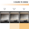Miroir de salle de bain LED rétroéclairé 90x70cm anti-buée Krona L Catalogue