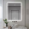 Miroir de salle de bain anti-buée rétro-éclairé 70x90cm Vindur XL Promotion