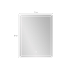 Miroir de salle de bain anti-buée rétro-éclairé 70x90cm Vindur XL Choix