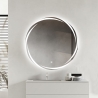 Miroir de salle de bain rond rétroéclairé 60cm anti-buée Veski L Offre