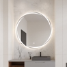 Miroir de salle de bain rond rétroéclairé 60cm anti-buée Veski L Remises