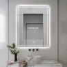 Miroir de salle de bain anti-buée rétro-éclairé 70x90cm Vindur XL Remises