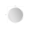 Miroir rond 70cm de salle de bain rétroéclairé avec antibuée Veski XL Choix