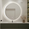 Miroir de salle de bain rond 70cm anti-buée rétroéclairé Skeri XL Offre