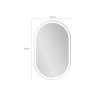 Miroir salle de bain ovale LED rétroéclairées anti-brouillard Refur L Choix